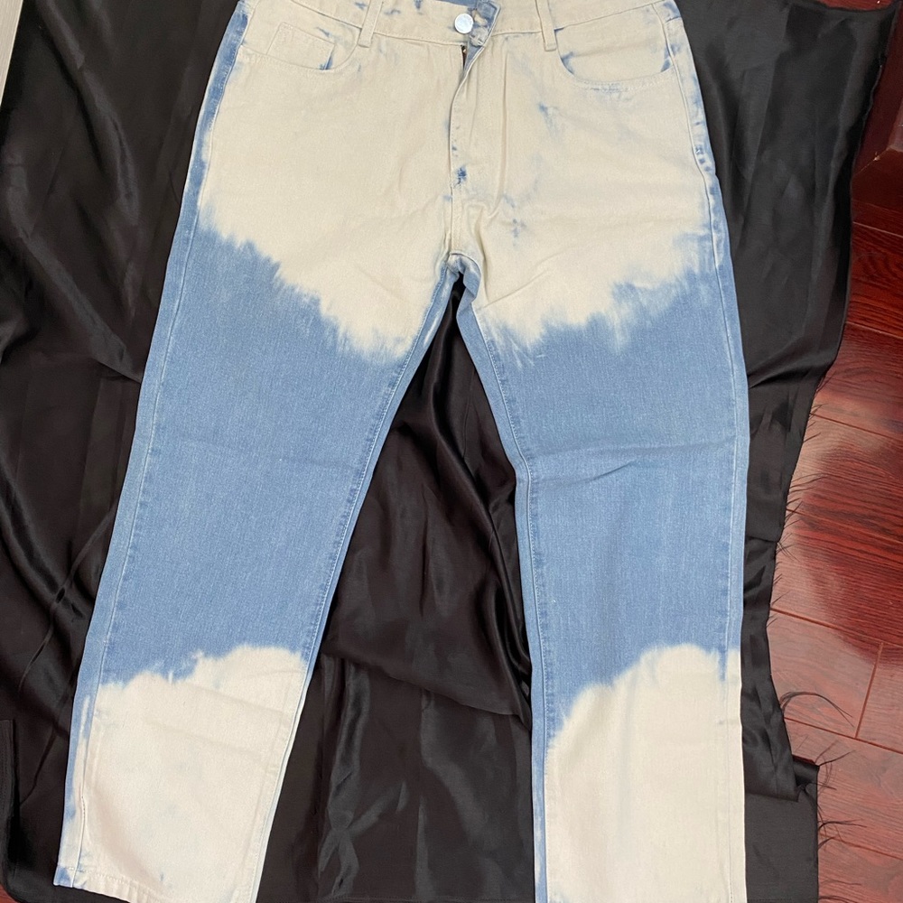 Cloud tie dye pants
